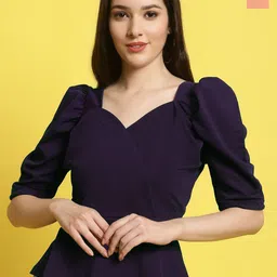 Metronaut Women Pack Of 2 Sweetheart Neck Crop Top-image-80
