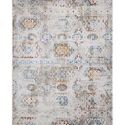 Sapana Carpet-Mats Grey Geometric No Shredding Polyester Carpet image 2