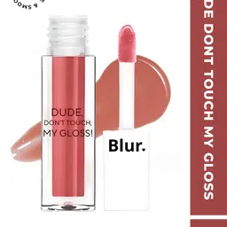 BLUR INDIA Dude Don't Touch My Lip Gloss -5ml-Peach image 1