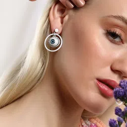 SOHI The Evil-Eye Contemporary Drop Earrings-19