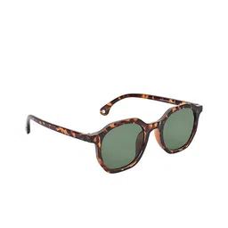 REDEX Women Green Lens & Brown Square Sunglasses with-1