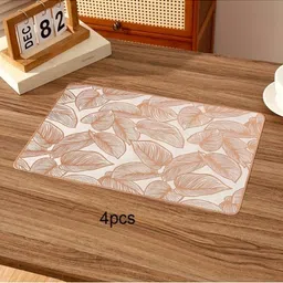 LooMantha 4-Pc Copper-Toned Textured Table Placemat-picture-34