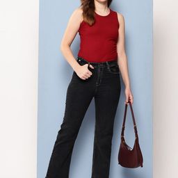 CORSICA Women Black Cotton Stretchable Jeans-picture-15