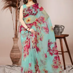 BAESD Floral Organza Saree-picture-43