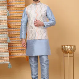 KRAFT INDIA LUXE Men Regular Kurta with Churidar-picture-50