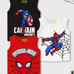 Marvel by Miss and Chief Boys 3 Avengers Printed Applique T-shirt-picture-5