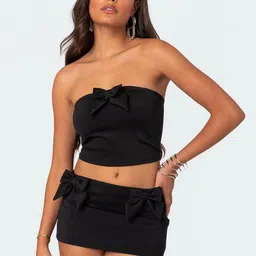 LULU & SKY Women Strapless Top & Skirt Co-Ords-image-19