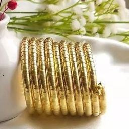 Sangria Golden Spiral Bangle image 1
