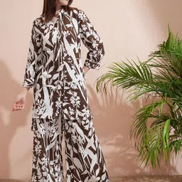 Vishudh Printed Shirt With Palazzo  Co-Ords-image-2