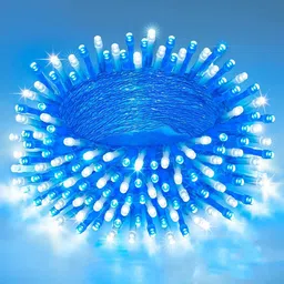 Kuber Industries Blue Rice Shape String Light image 4