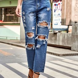 StyleCast Women Regular Fit Highly Distressed Light Fade Stretchable Jeans-image-36