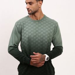 SHOWOFF Men Cable Knit Round Neck Pullover-image-96