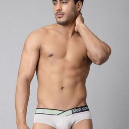 PUMP CLUB Mid-Rise Anti-Bacterial Basic Briefs ART240-Grey-M-18