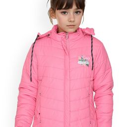 Provogue Girls Hooded Solid Lightweight Puffer Jacket-picture-13