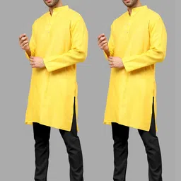 VS MALL Men Cotton Blend Kurta Sets-picture-49