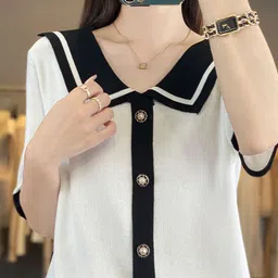 StyleCast Women Peter Pan Collar T-shirt-picture-9
