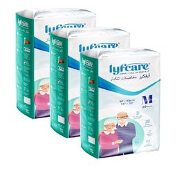 Lyfcare Set Of 3 Adult Pull Up Diaper Pants - M - 20 Pieces Each-image-26