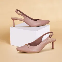 Forever Glam by Pantaloons Women Pointed Toe Stiletto Heel Mules-42