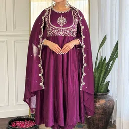 KALINI Women Floral Embroidered Kurta with Trousers & Dupatta-picture-16
