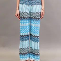 NoBarr Women Printed Parallel Trousers-image-7