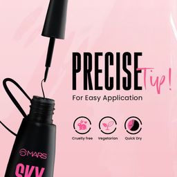 MARS Skyline Smudge Proof Liquid Eyeliner 4ml - Black image 2