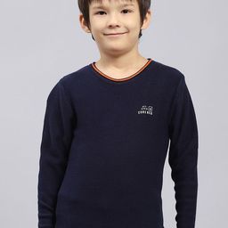 Monte Carlo Boys Typography Printed Cotton Pullover-picture-30