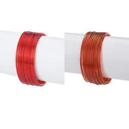 1ST TIME Set Of 24 Red Alloy Bangles-picture-1