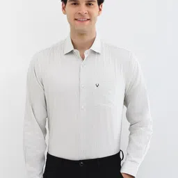 Allen Solly Men Spread Collar Geometric Printed Cotton Slim Fit Formal Shirt-image-25