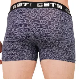 GOTO Basic Briefs NYLON LY PRINT OUTER EL TRUNK BLACK PRIN image 4