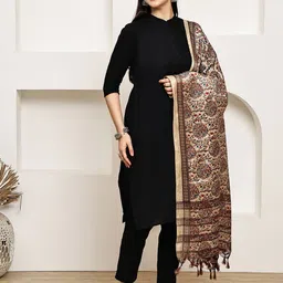LOOM LEGACY Printed Dupatta with Zari image 2