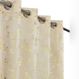 IVAZA Single Cream Black Out Door Curtain-image-17