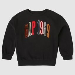 GAP Boys Brand Logo Embroidered Relaxed Fit Pullover Sweatshirt-picture-24