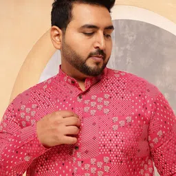 SOJANYA PLUS Men Bandhani Printed Kurta-48