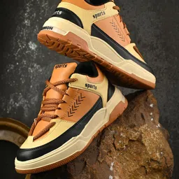 K Footlance Men Colourblocked Sneakers-image-44
