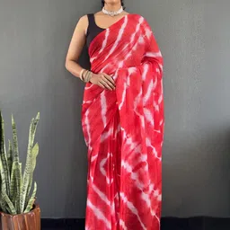 Georgette Tie Dye Ready to Wear Saree-image-92