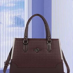 SPOTIC Structured Satchel with Quilted-image-43