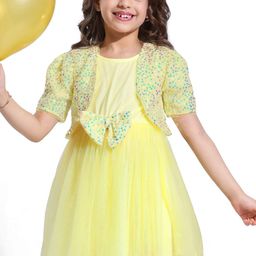 Hola Bonita Floral Net Peplum Dress-picture-10