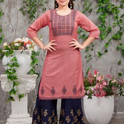 Archittam Men Pink Kurtas-image-100