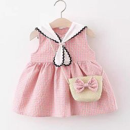 YK Checked Fit & Flare Dress-image-57