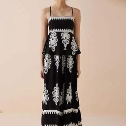 Alamode By Akanksha Black Perri Summer Holiday Coord Set-image-87