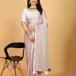 K 5 Fashion Striped Saree-29