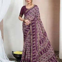 KALINI Pure Chiffon Ikat Saree-picture-10