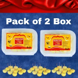 Cow Ghee Diya Batti Combo pack of 2 Box 60 pcs each Cotton Wick-image-60