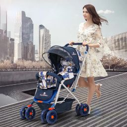 staranddaisy Reversible Baby Stroller and Pram with Mosquito Net and Wheel Breaks Stroller Stroller image 2