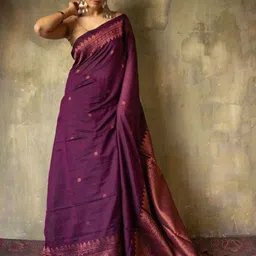 revika Woven Design Zari Pure Silk Kanjeevaram Saree-35