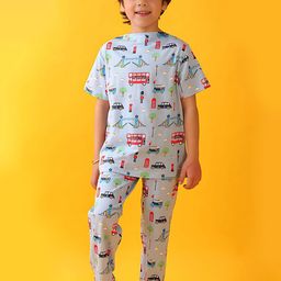 YK Boys London Dreams Printed Pure Cotton T-shirt With Pyjama-picture-40