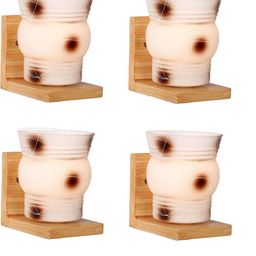 Somil Premium Designer Glass Wall / Night Lamp Elegant & Stylish Dcor Accent for Modern Interiors, color- Brown, White, Size:- 22.5 X 25 X 27.5 CM-image-24