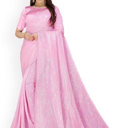 THE52 Sequinned Embellished Pure Georgette Saree-picture-37
