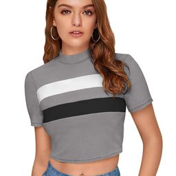 Sitanjali Striped Crop Top-image-27