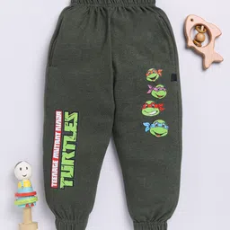 YK X Minute Mirth Boys Ninja Turtles Printed Cotton Joggers-image-58